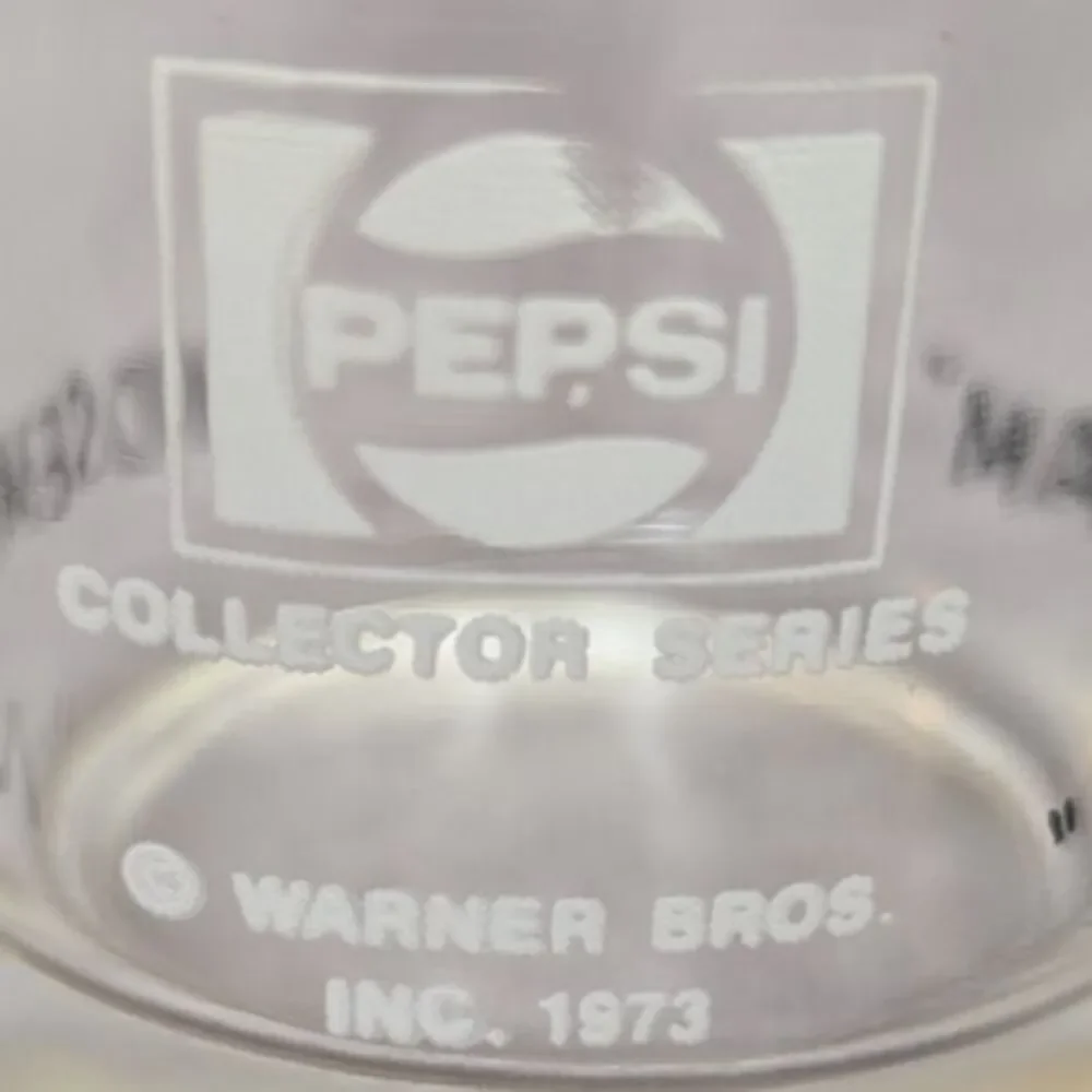 1973 Yosemite Sam Warner Bros Pepsi Collector Series Glass Looney Tunes